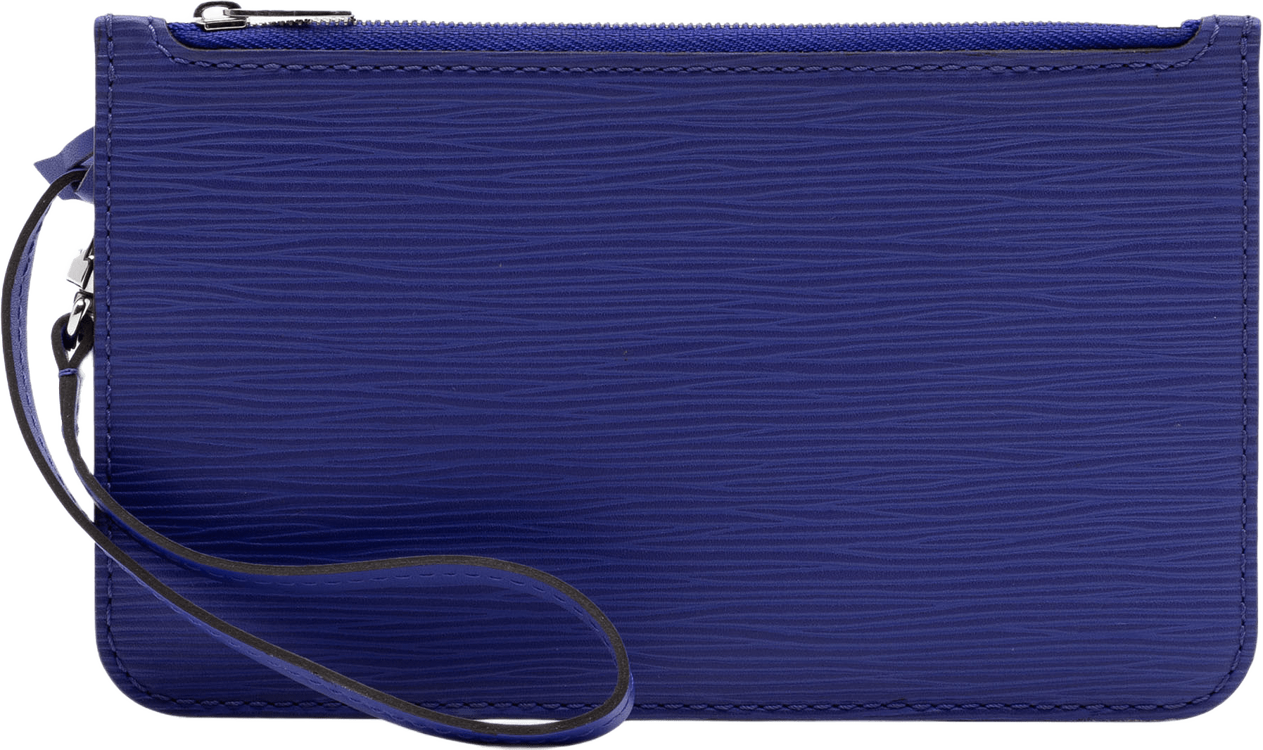 Louis Vuitton Epi Neverfull Pouch, från Luxclusif, i färgen purple.