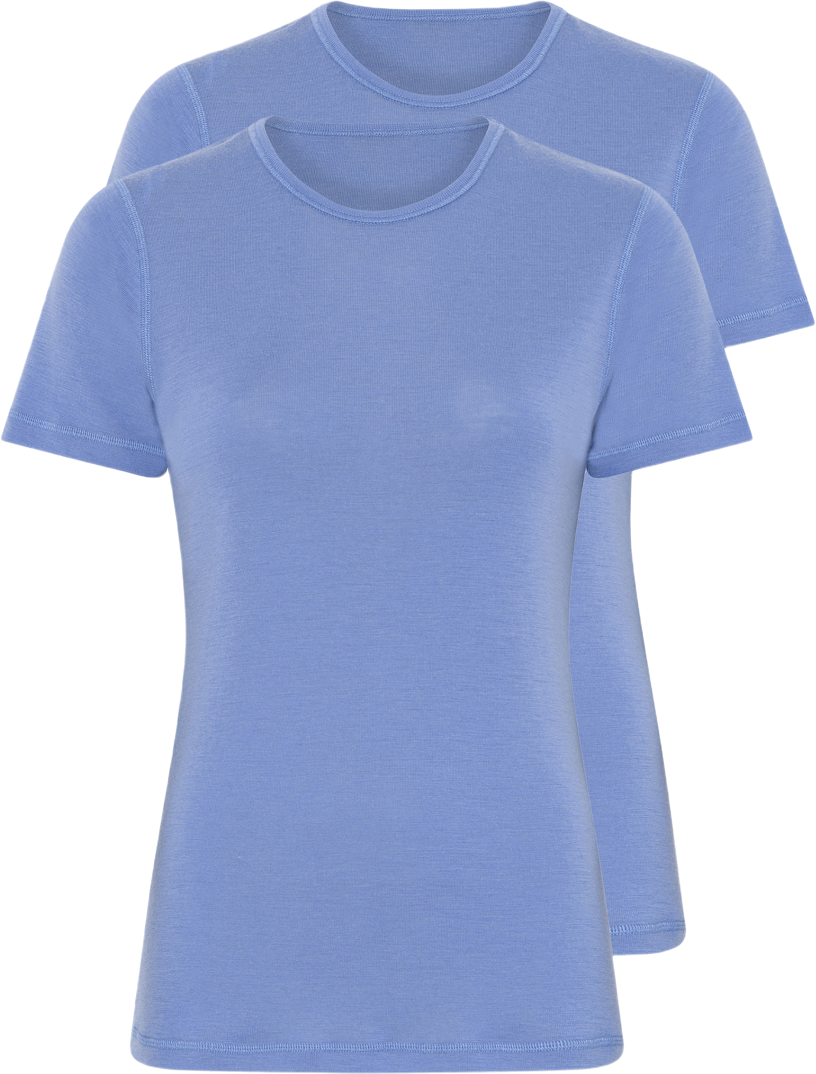 2-pack 100% Merinoull, T-shirt, Marinblått