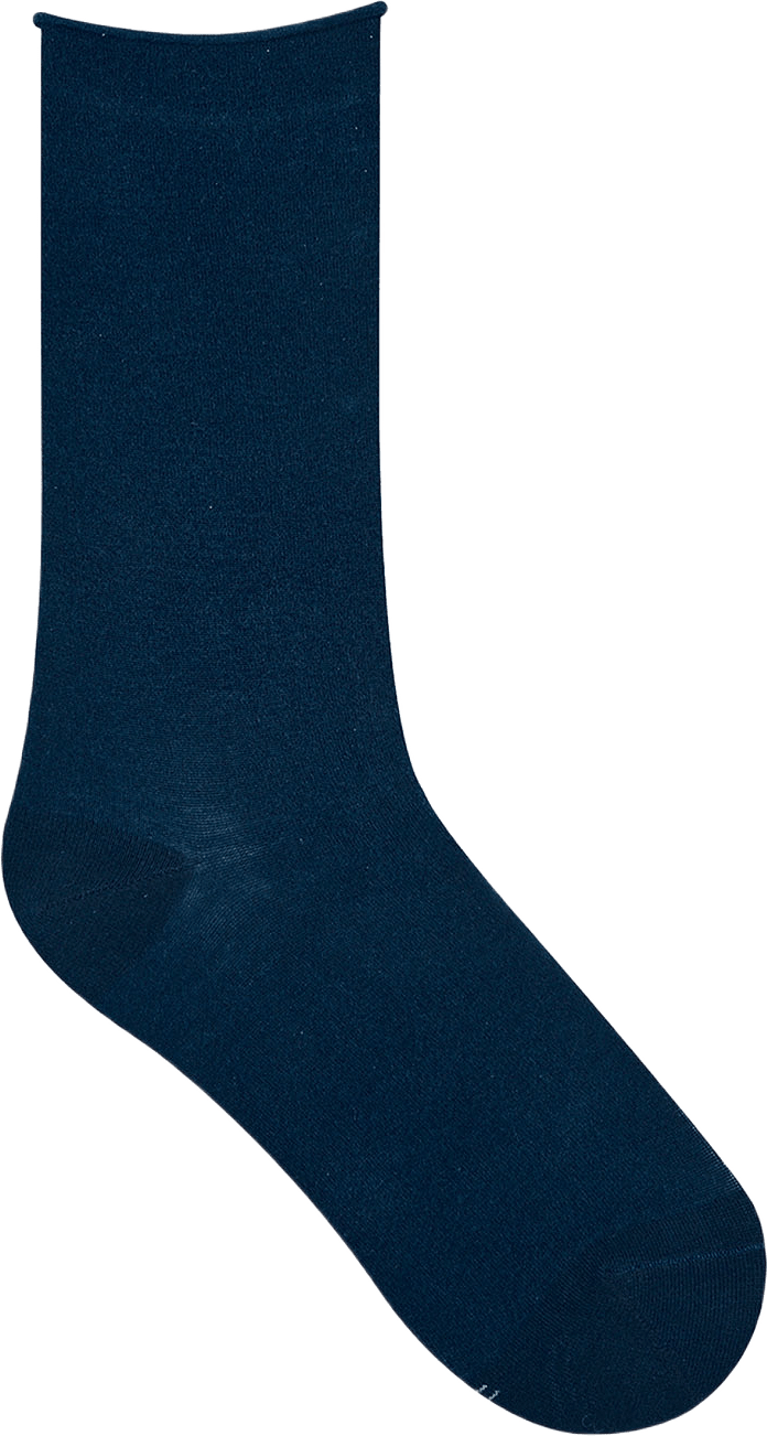 Socka Roll-top, från BleuForêt, i färgen Denim Blue.