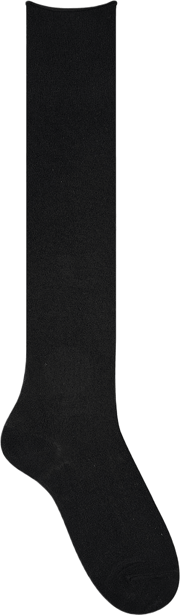 Knästrumpa Roll-top, från BleuForêt, i färgen Black.