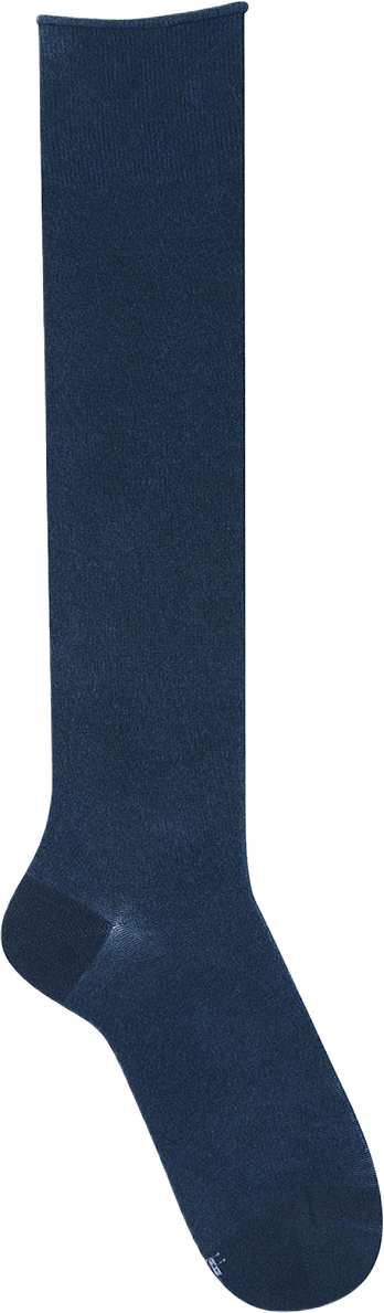 Knästrumpa Roll-top, från BleuForêt, i färgen Denim Blue.