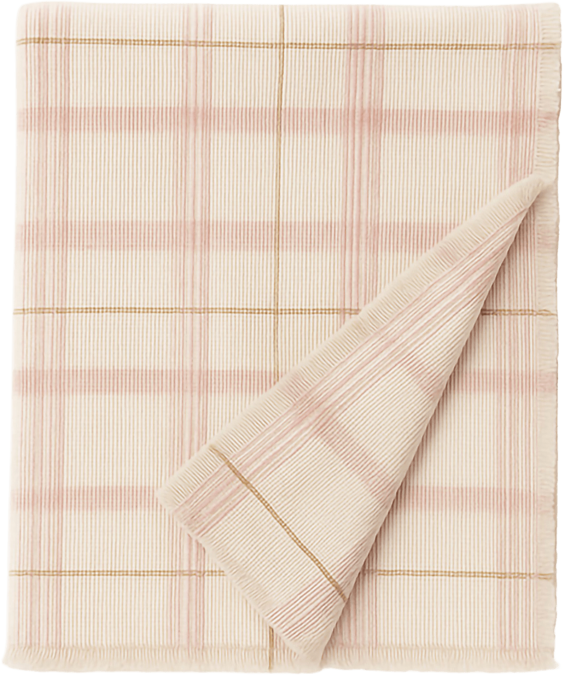 Handvävd Sängöverkast För Barn I Tartan, från LORENA CANALS, i färgen naturlig, honung, canyon rose, vintage nude.