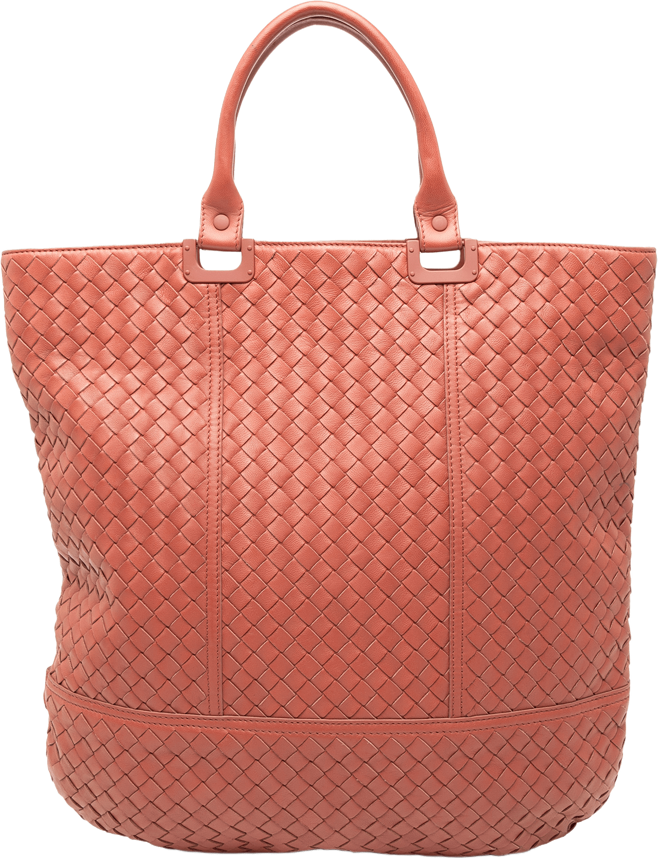 Bottega Veneta Nappa Intrecciato Tote, från Luxclusif, i färgen orange.