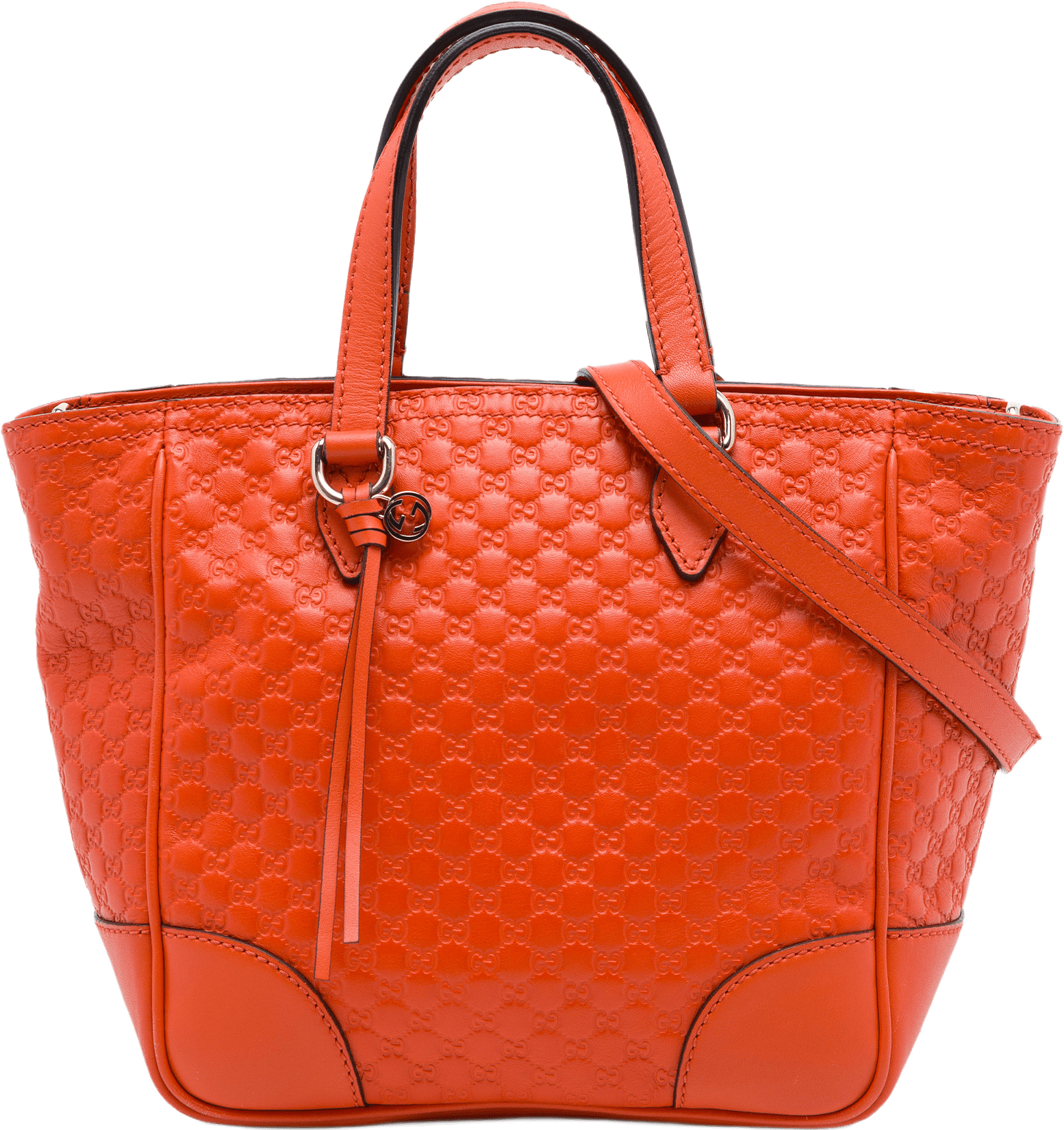 Gucci Small Microguccissima Bree Satchel, från Luxclusif, i färgen orange.