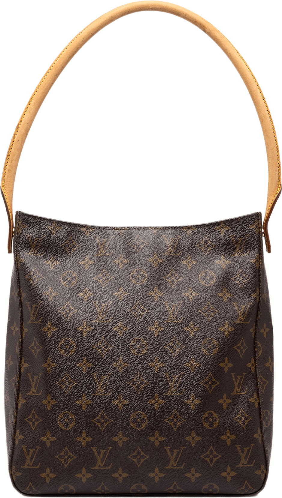 Louis Vuitton Monogram Looping Gm, från Luxclusif, i färgen brun.