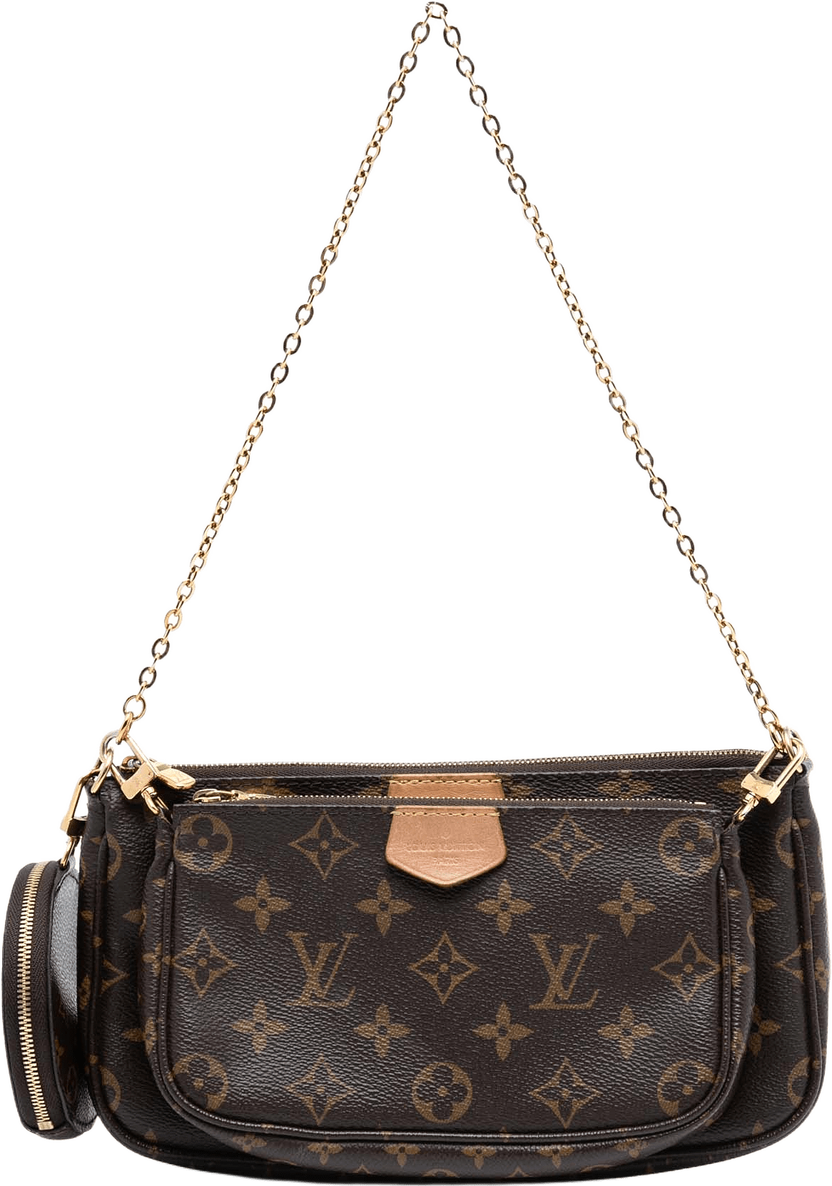 Louis Vuitton Monogram Multi Pochette Accessoires, från Luxclusif, i färgen brown.