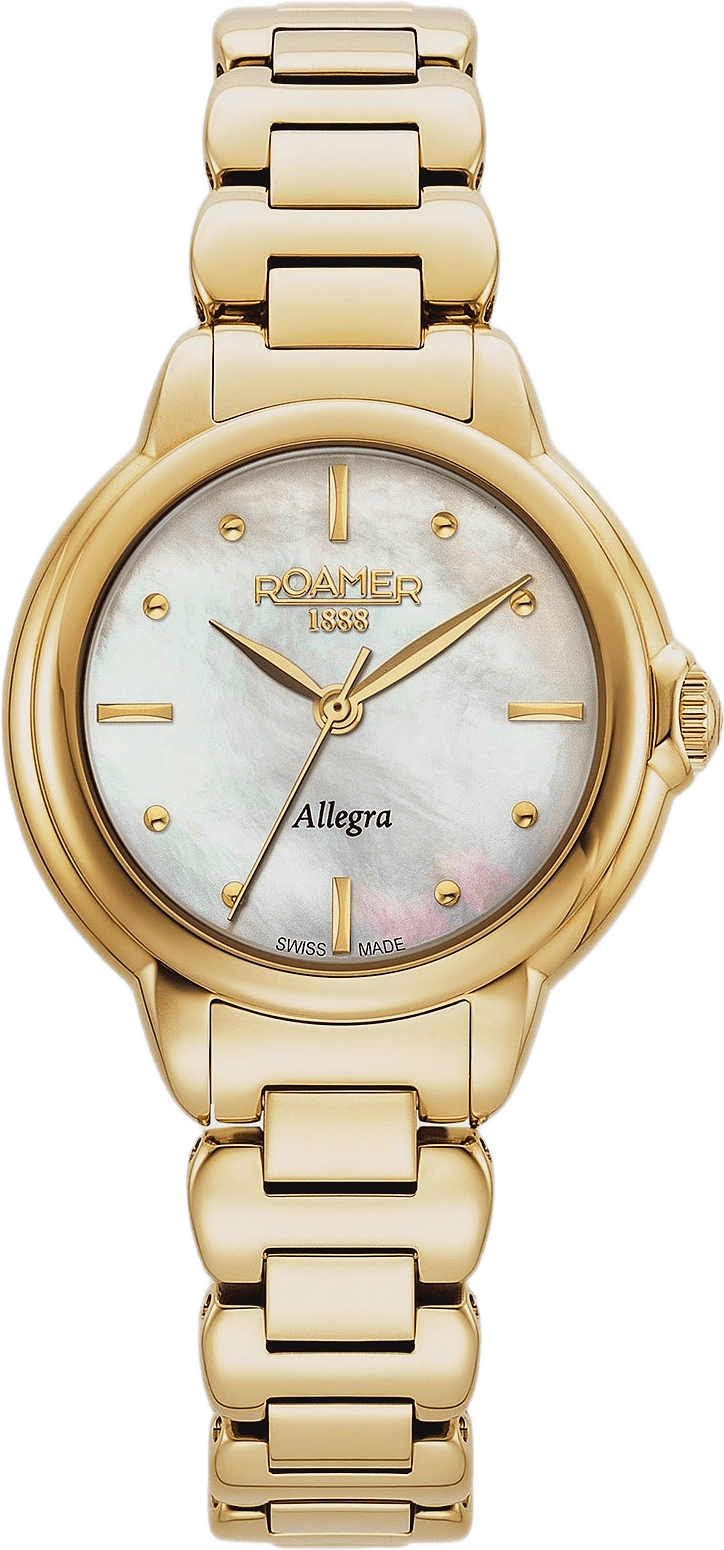 Roamer Allegra Dam Vit/guldlänk - 977847 48 20 20, från ROAMER, i färgen 1.