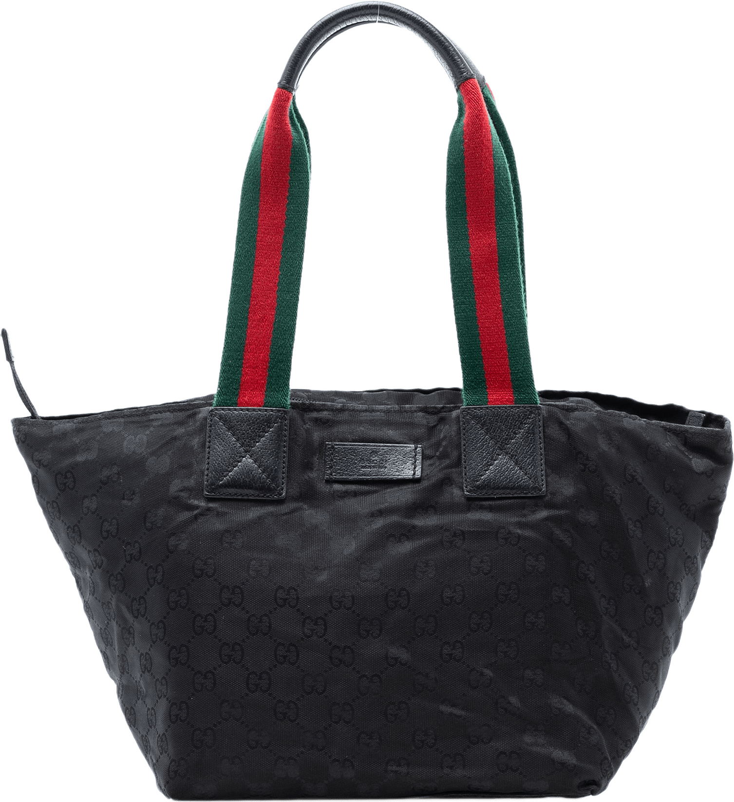Gucci Gg Canvas Web Tote, från Luxclusif, i färgen svart.