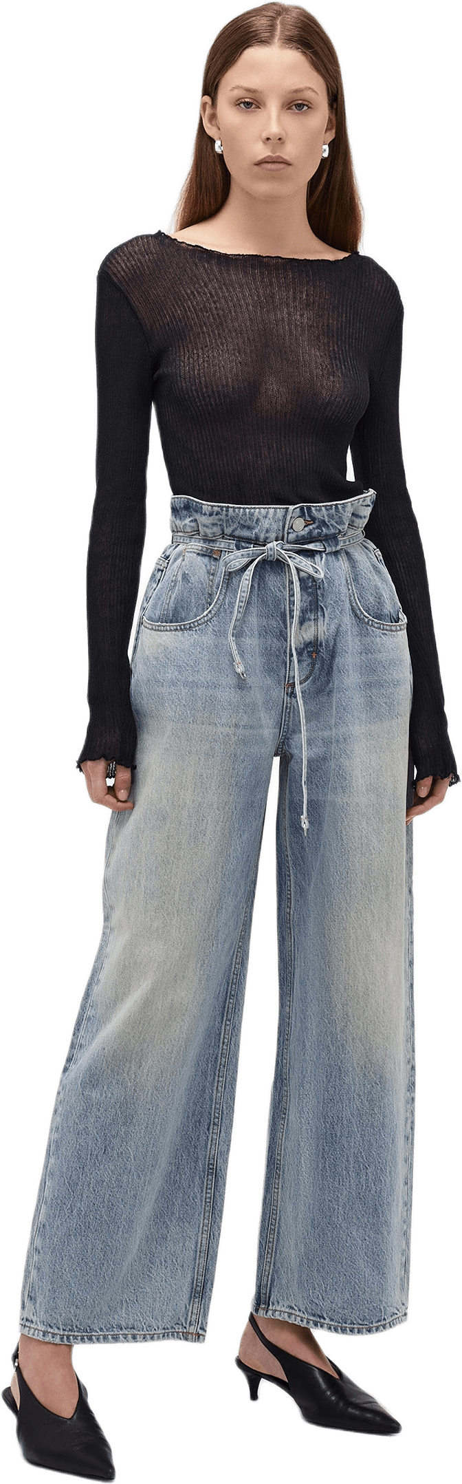 Yoko Baggy Runway Light Vintage Indigo, från Neuw, i färgen blue.