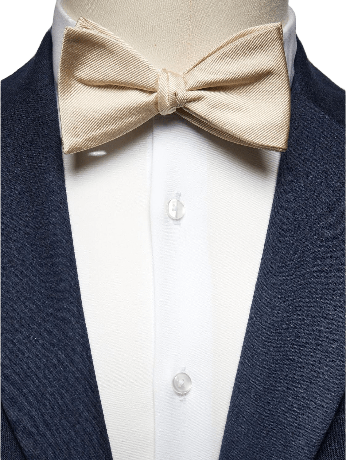 Bow Tie Plain Self Tied, från John Henric, i färgen beige.