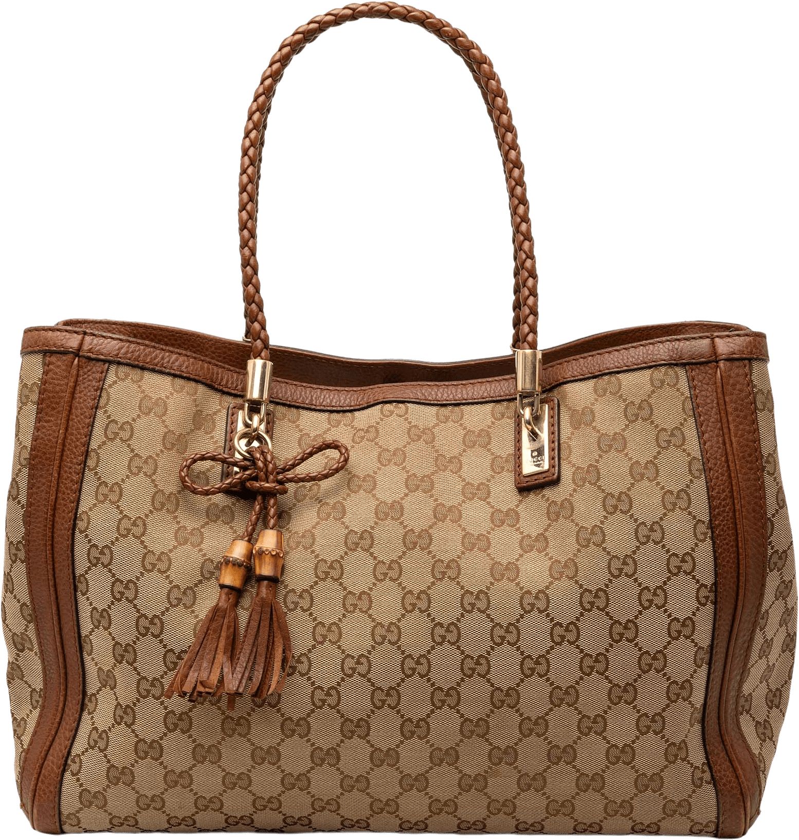 Gucci Medium Gg Canvas Bella Tote, från Luxclusif, i färgen beige.