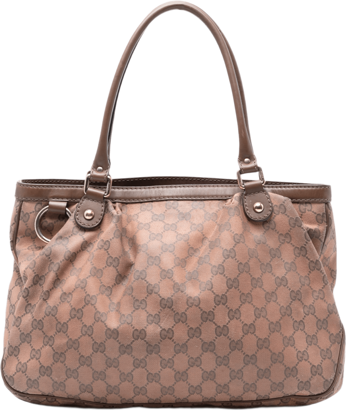 Gucci Gg Canvas Sukey Tote, från Luxclusif, i färgen brown.