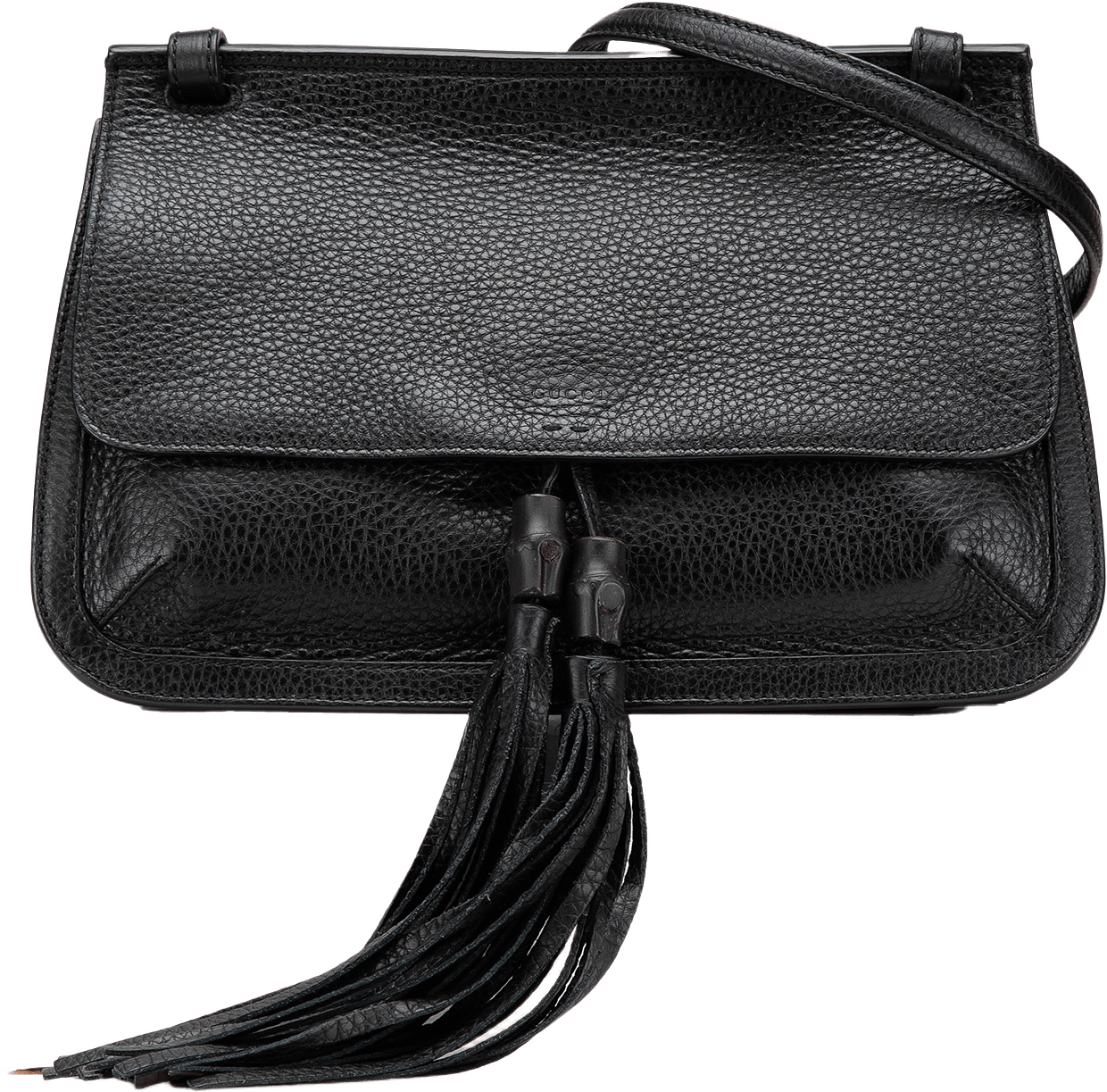 Gucci Medium Leather Bamboo Daily Crossbody
