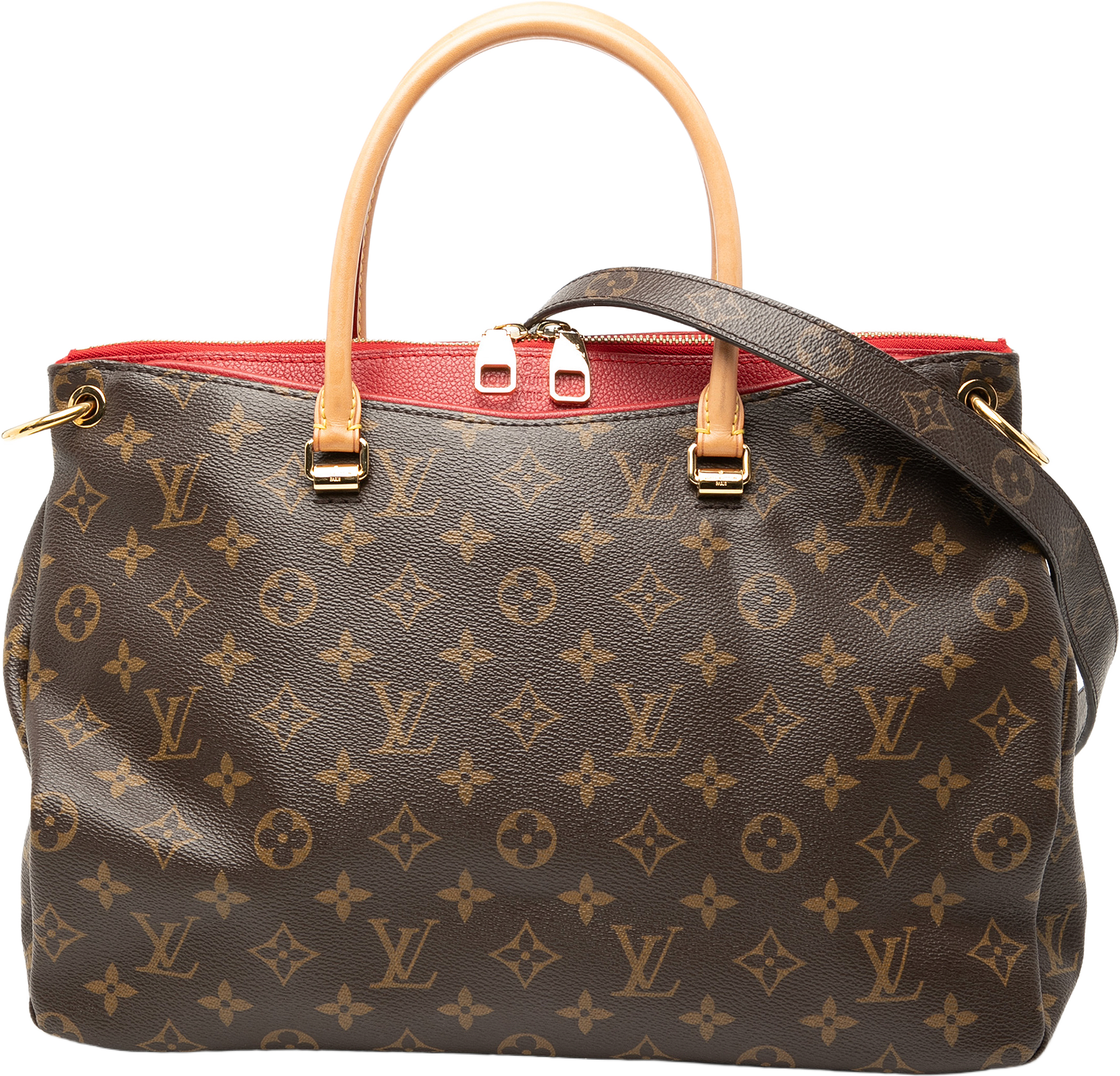 Louis Vuitton Monogram Pallas Mm, från Luxclusif, i färgen brown.