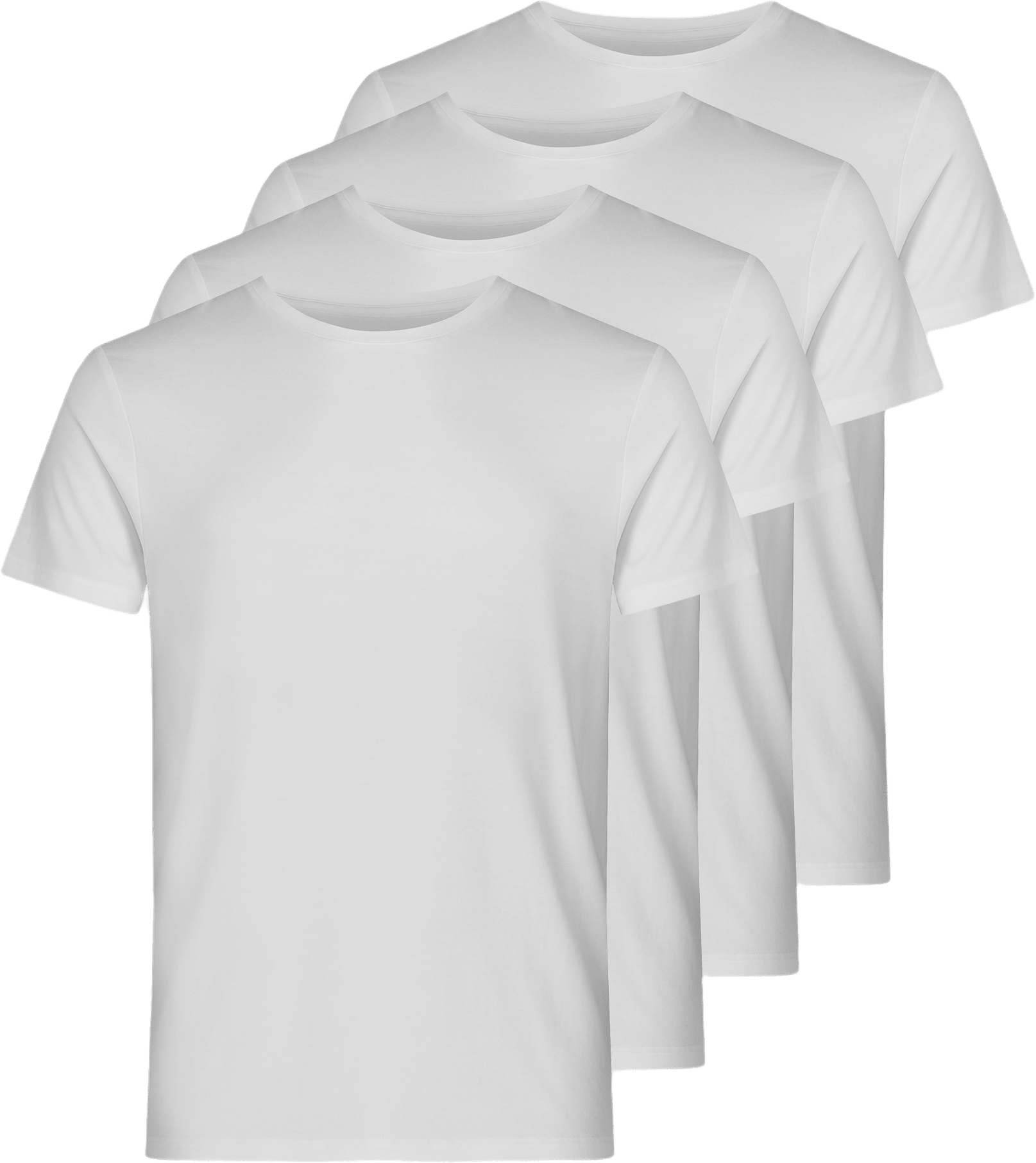 Bambu, T-shirt, 4-pack, Svart