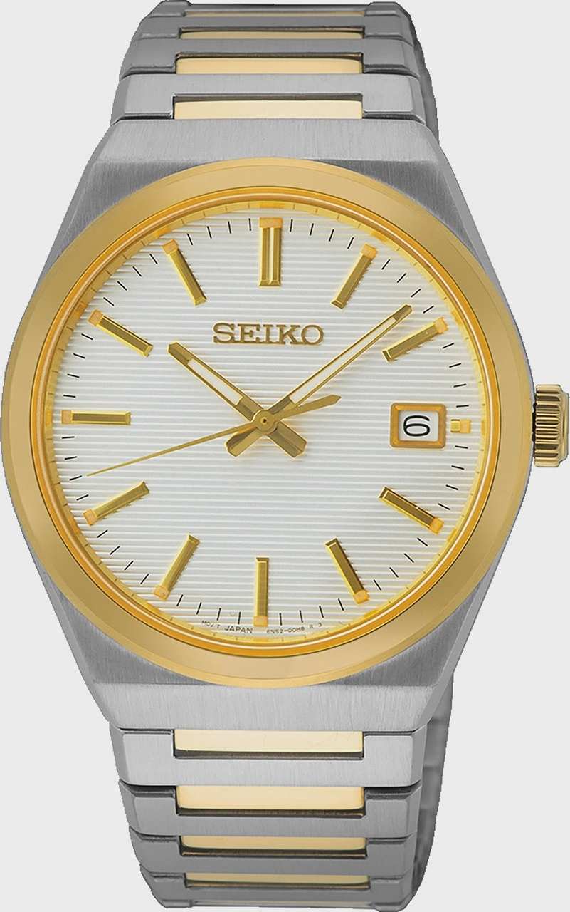 Seiko Classic Vit/bicolor, Metallband - Sur558p1, från Seiko, i färgen 1.