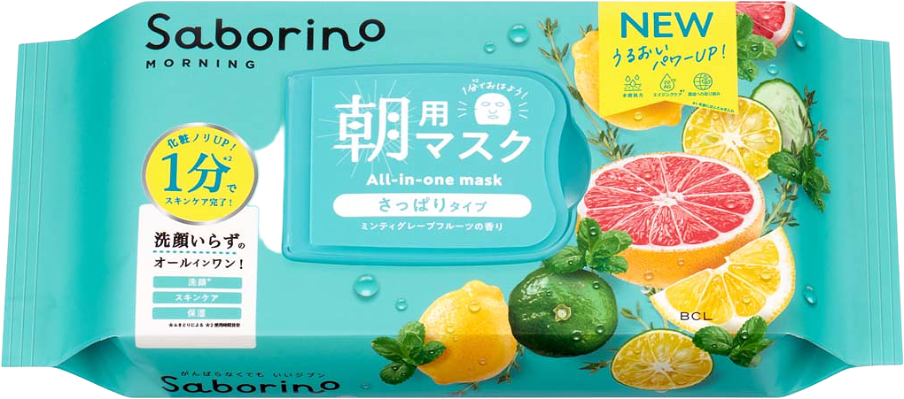 Morning Facial Sheet Mask Minty Fresh N, från Saborino.