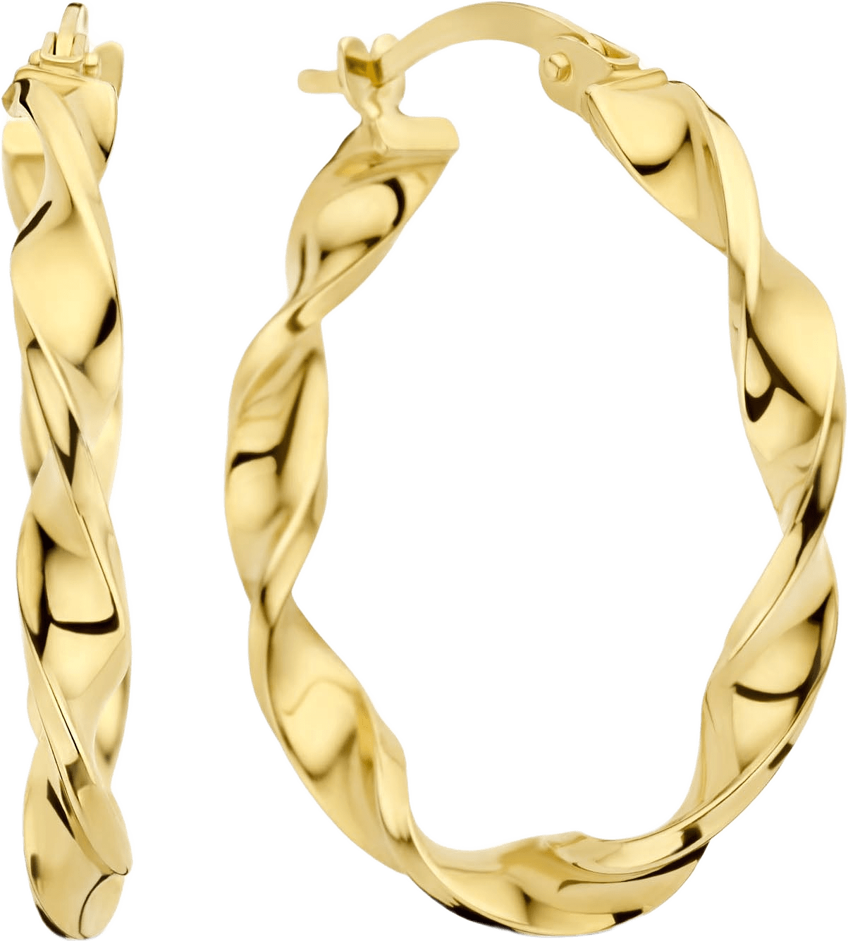 Rivoli 14 Karat Guld Creoler