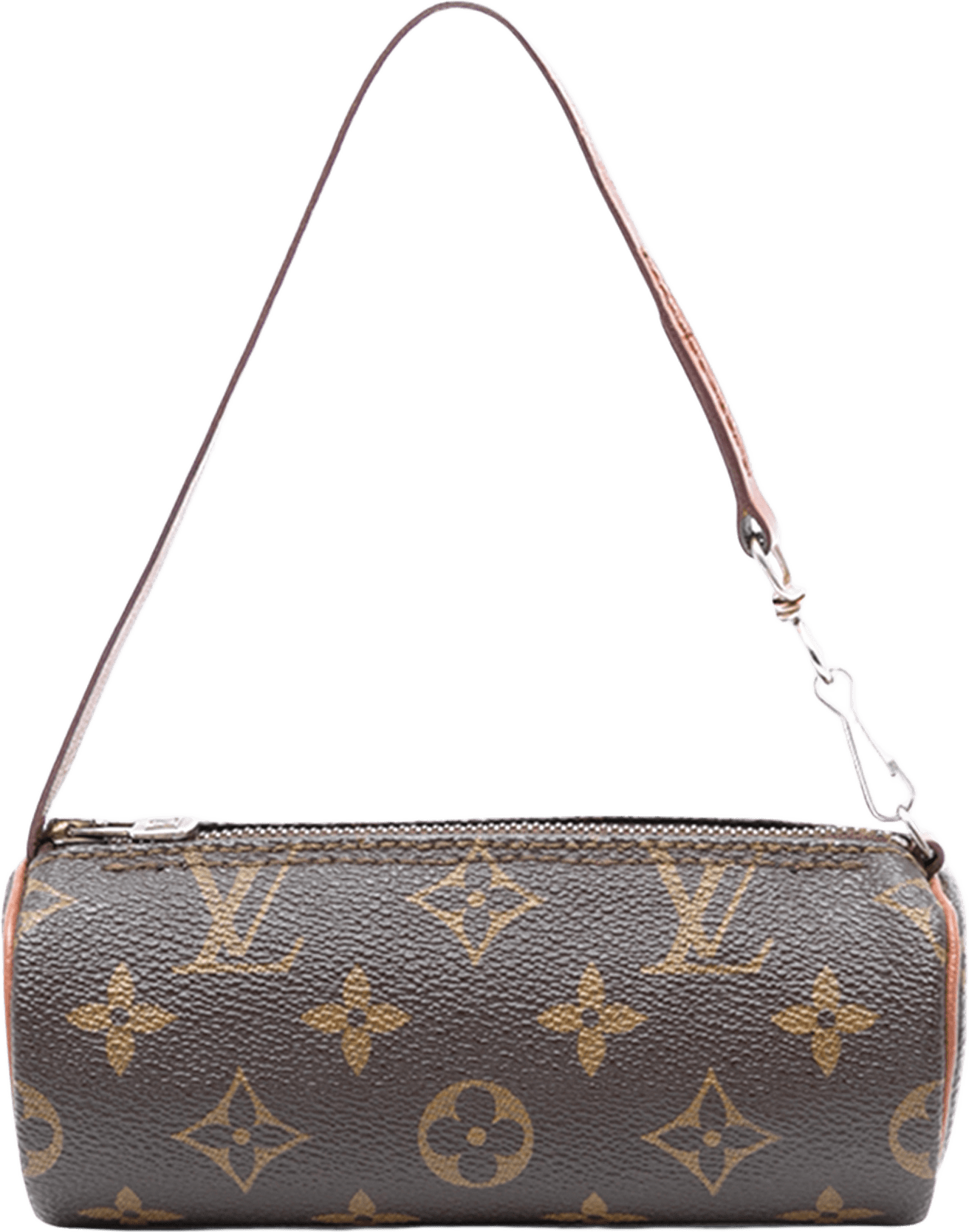 Louis Vuitton Monogram Papillon Pochette, från Luxclusif, i färgen brown.