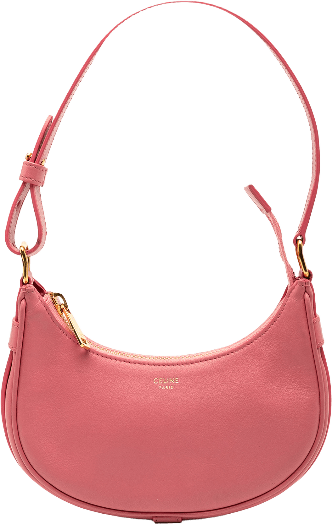 Celine Leather Ava Shoulder Bag, från Luxclusif, i färgen pink.