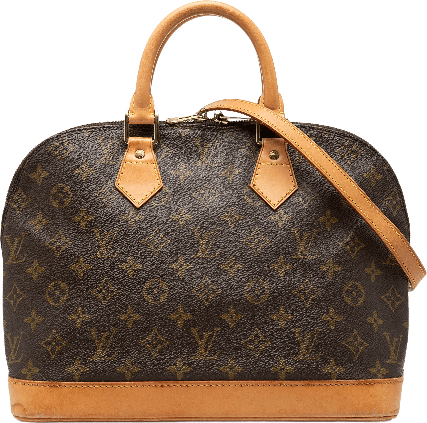Louis Vuitton Monogram Alma Pm, från Luxclusif, i färgen brun.