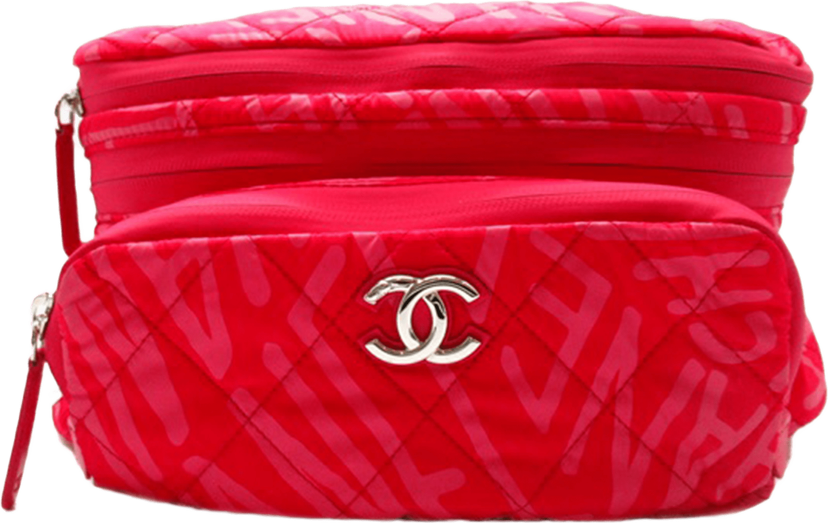 Chanel Printed Nylon Coco Neige Convertible Backpack
