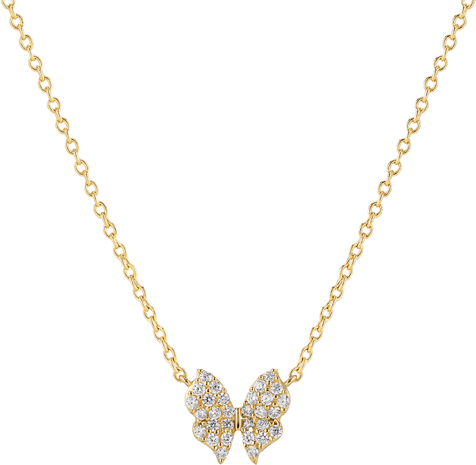 Halsband Farfalla, från Sif Jakobs Jewellery, i färgen 18k gold plated.