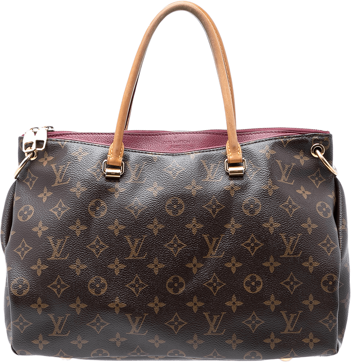 Louis Vuitton Monogram Pallas Mm, från Luxclusif, i färgen brown.