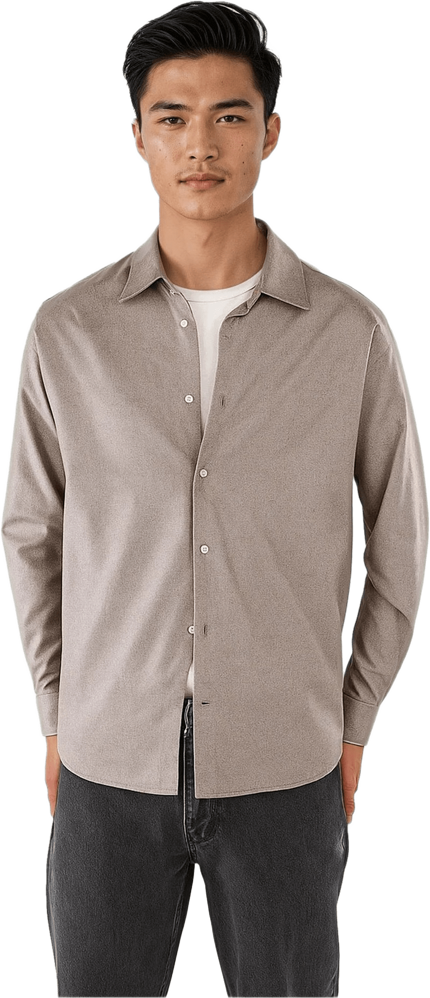 Shift Brushed Flannel Shirt, från Ciszere, i färgen brown.