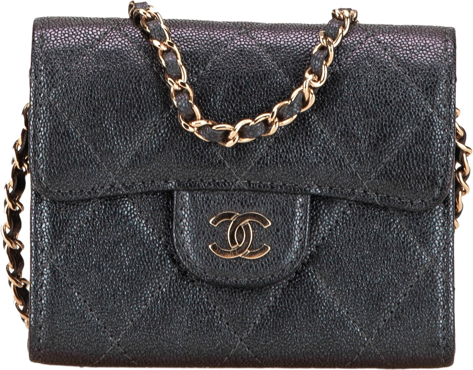 Chanel Small Iridescent Caviar Single Flap