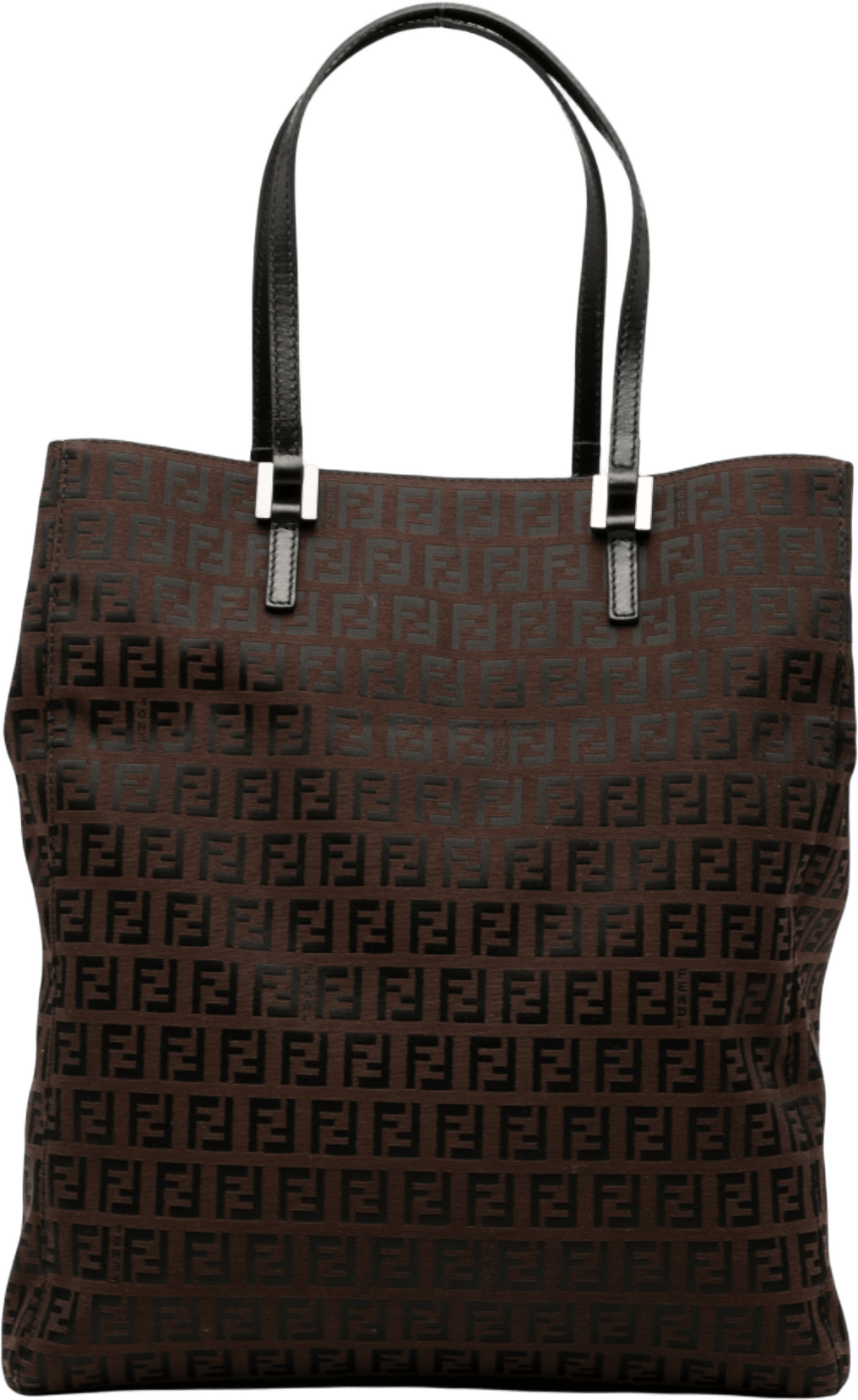 Fendi Zucchino Canvas Tote, från Luxclusif, i färgen dark brown.