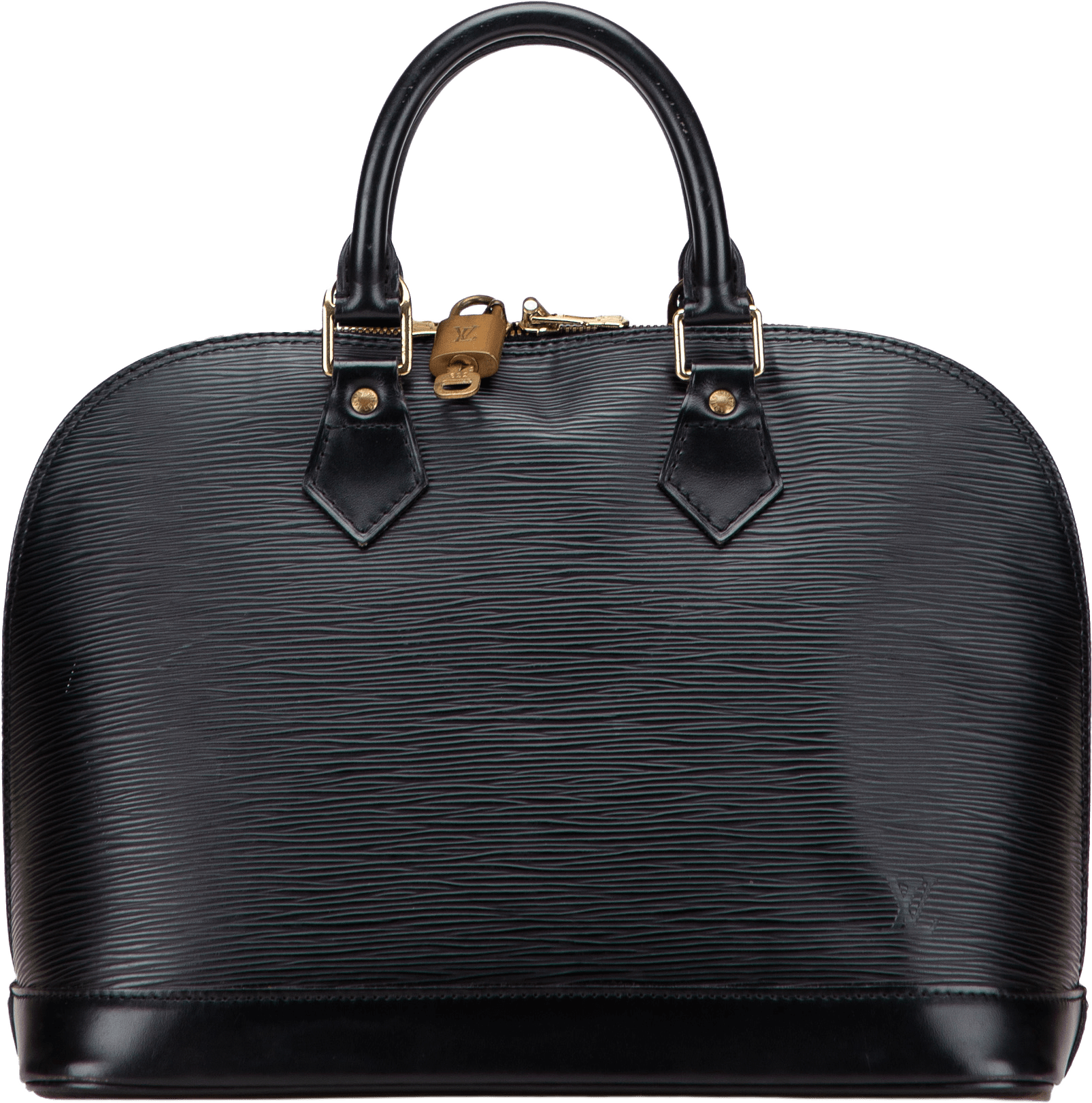 Louis Vuitton Epi Alma Pm, från Luxclusif, i färgen black.
