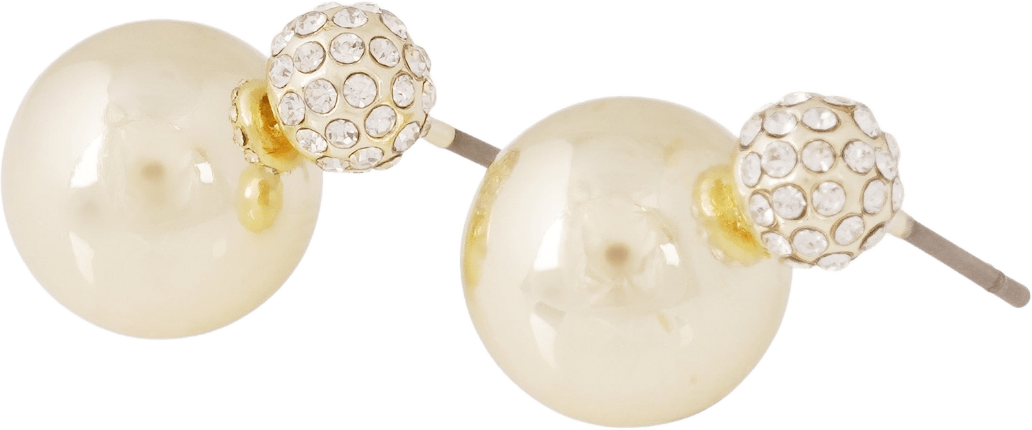 Bennet Small Crystal Double Ear, från SNÖ of Sweden, i färgen g/clear.