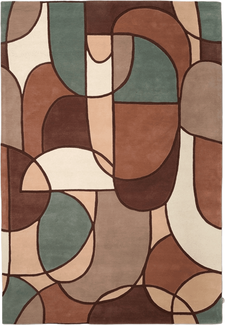 Matta Modern Abstract Multi Pastell, från Classic Collection, i färgen multi pastell.