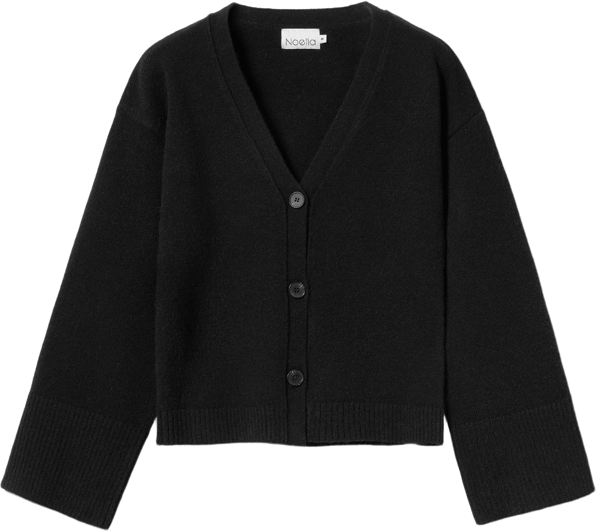 Lenyx Knit Cardigan - Black, från Noella, i färgen black.