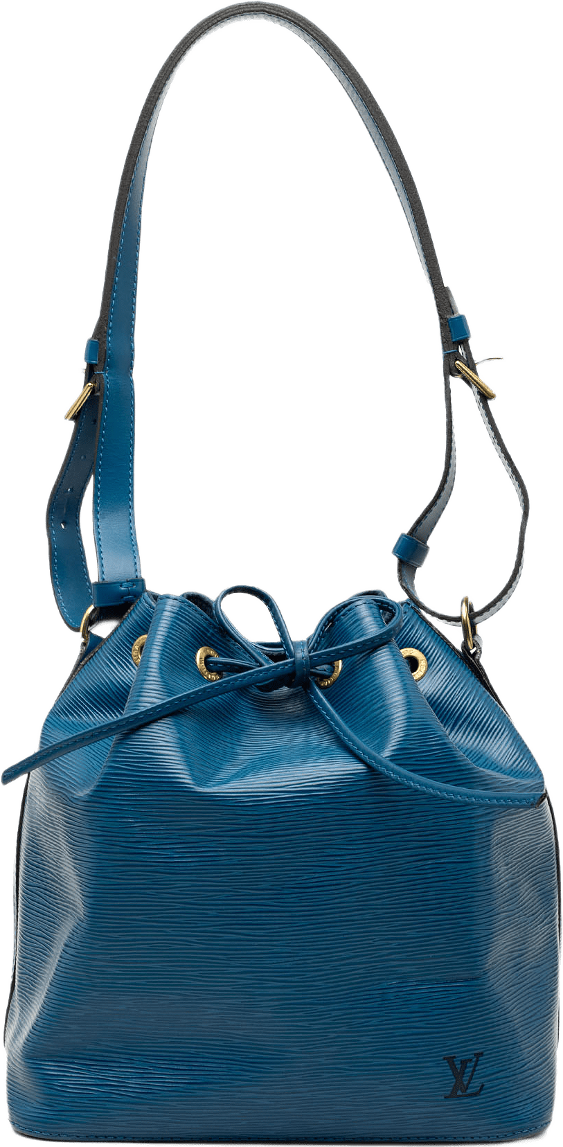 Louis Vuitton Epi Petit Noe, från Luxclusif, i färgen blå.