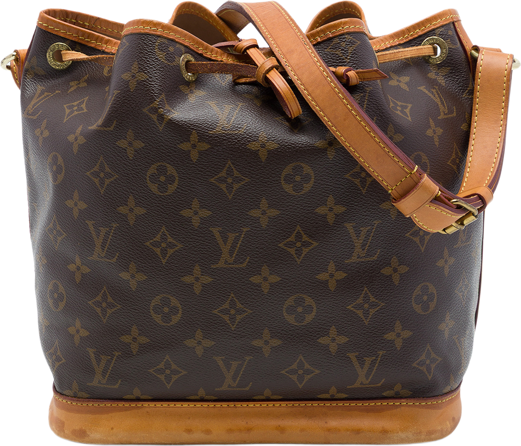 Louis Vuitton Monogram Petit Noe, från Luxclusif, i färgen brun.