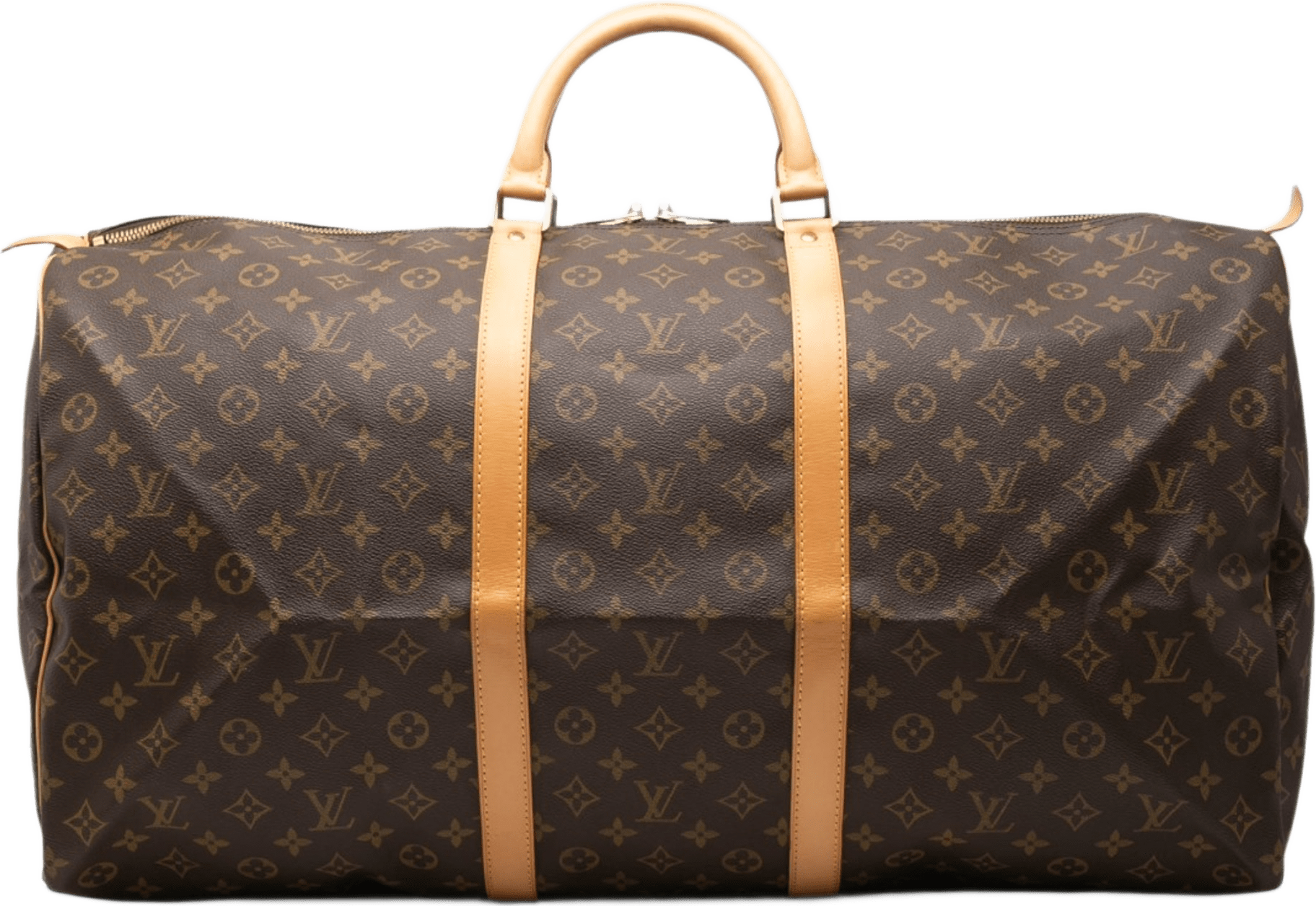 Louis Vuitton Monogram Keepall 60, från Luxclusif, i färgen brun.