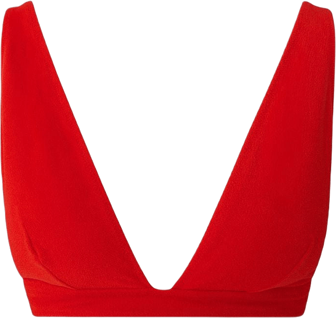 Plunge Bikini Top, från Understatement, i färgen papaya.