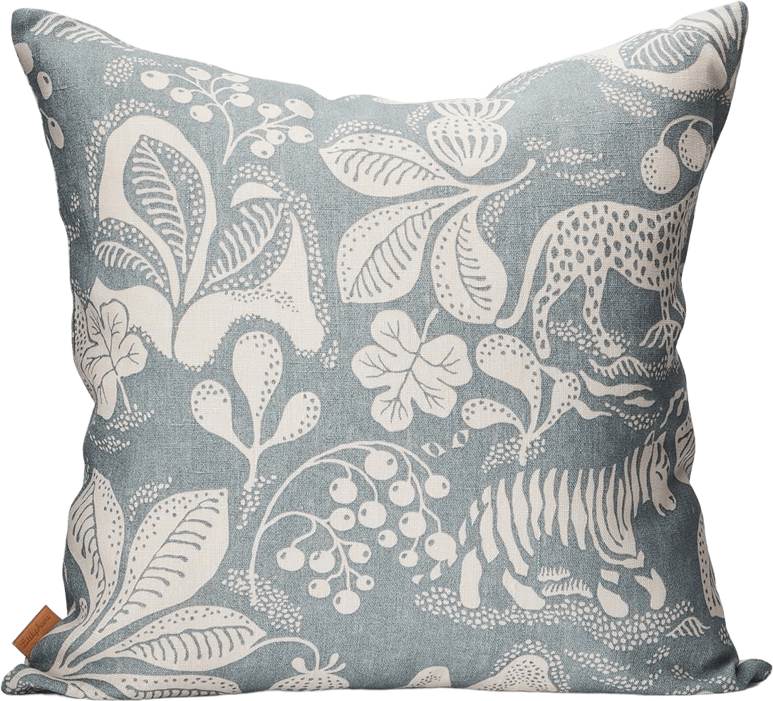 Kuddfodral Linne 50x50cm - Wild At Heart - Dusty Blue