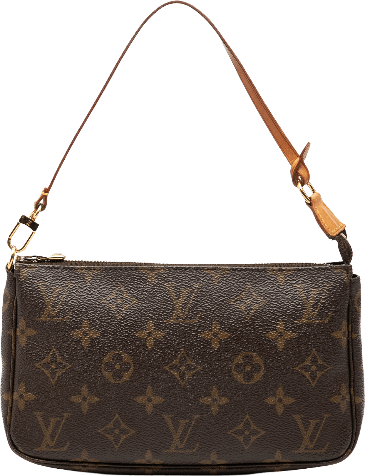 Louis Vuitton Monogram Pochette Accessoires, från Luxclusif, i färgen brown.