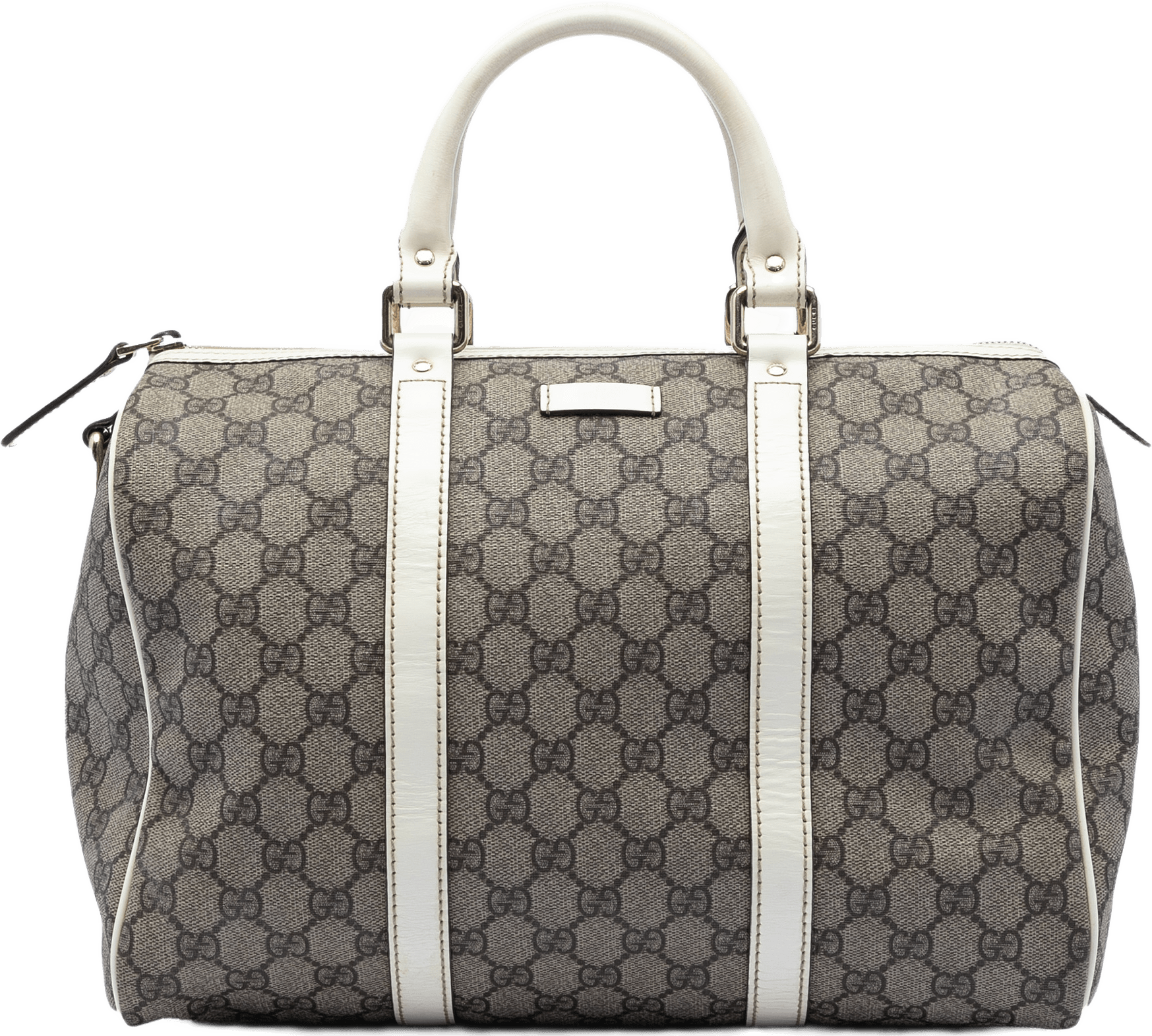 Gucci Medium Gg Supreme Joy Boston Bag, från Luxclusif, i färgen beige.