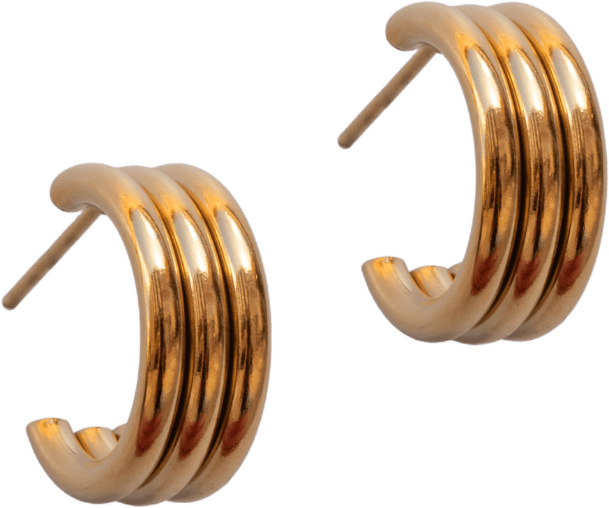 Camille Örhänge, från pfgSTOCKHOLM, i färgen gold.