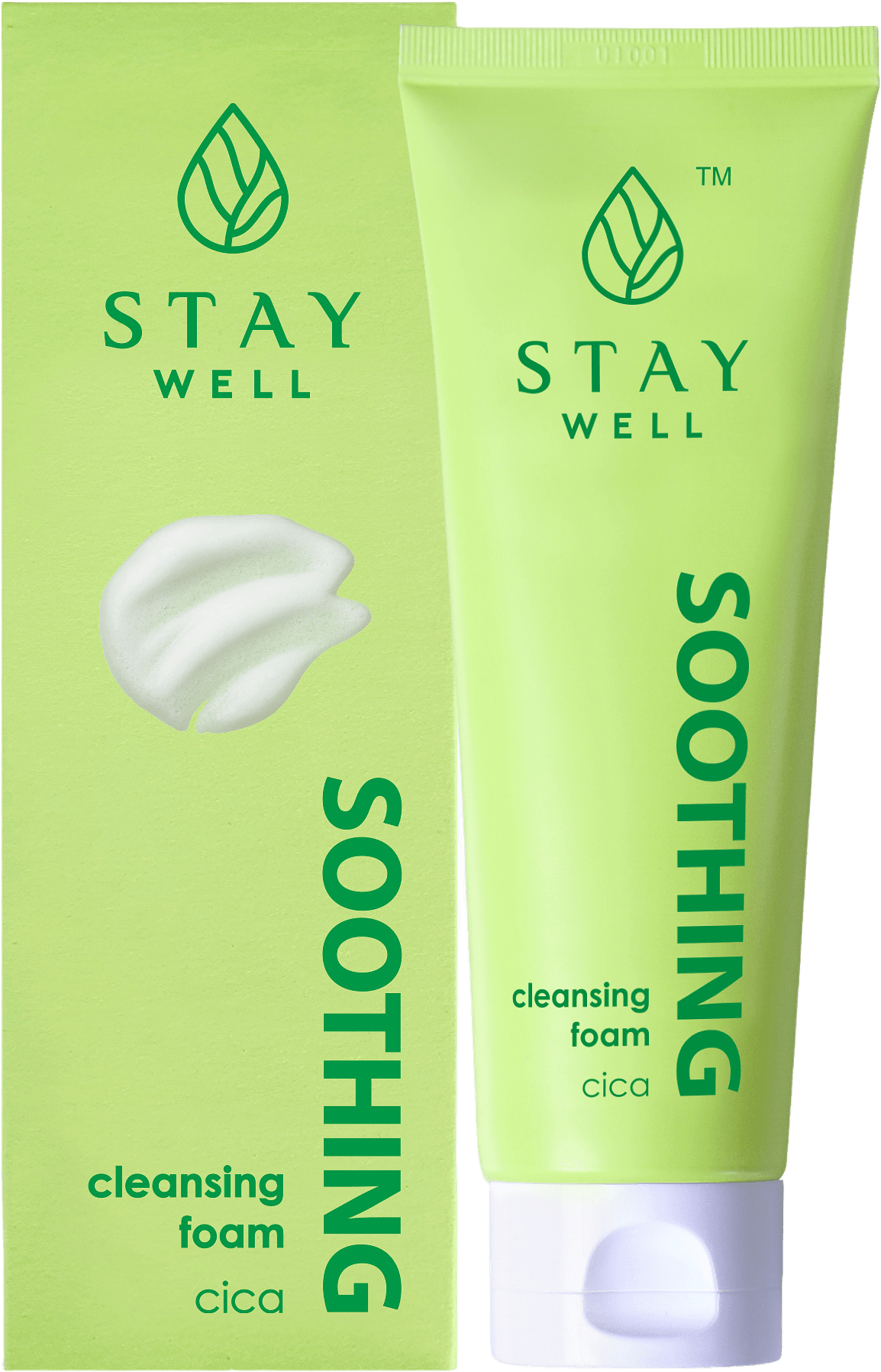 Soothing Cleansing Foam Cica & Heartleaf, från Stay Well.