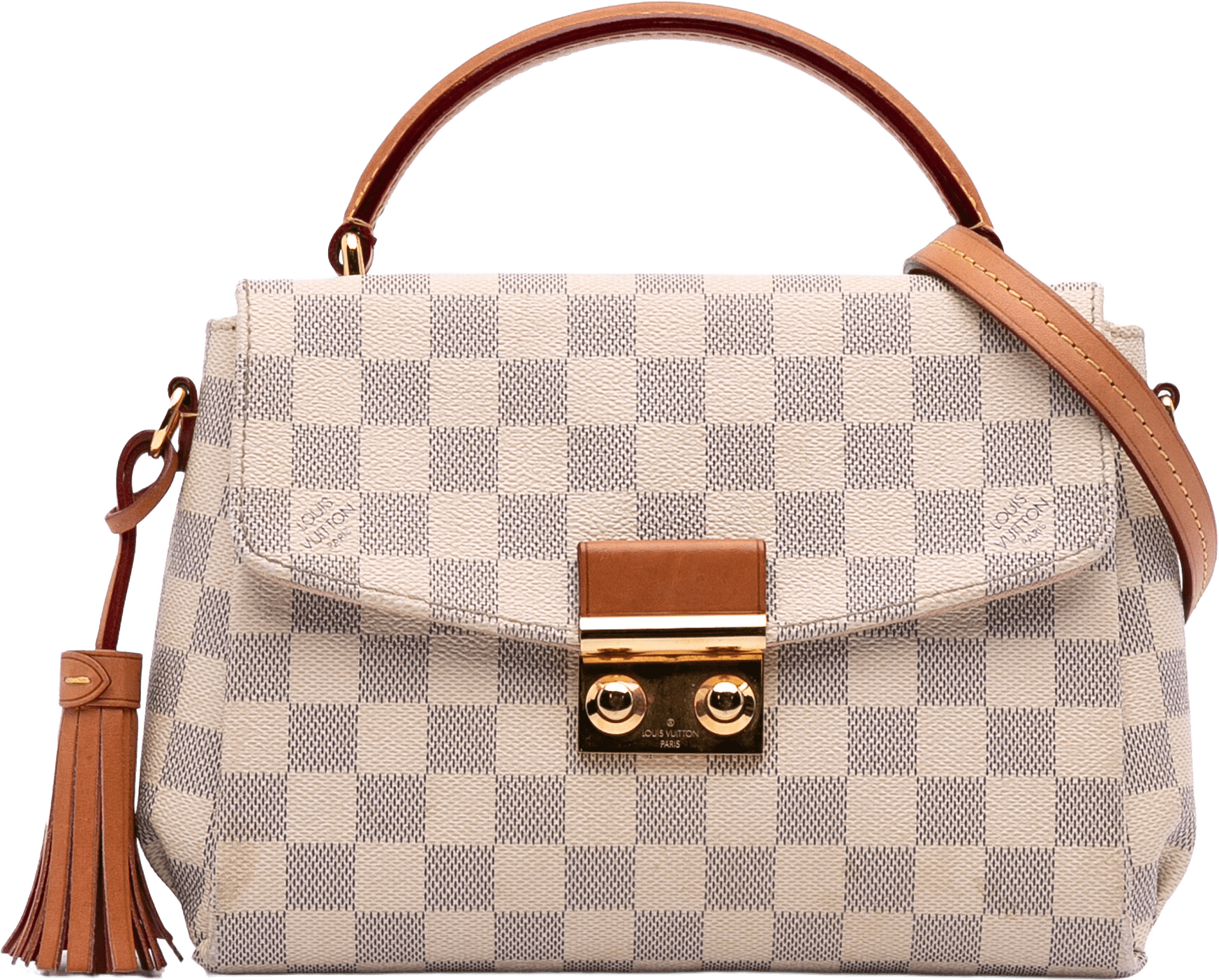 Louis Vuitton Damier Azur Croisette, från Luxclusif, i färgen white.