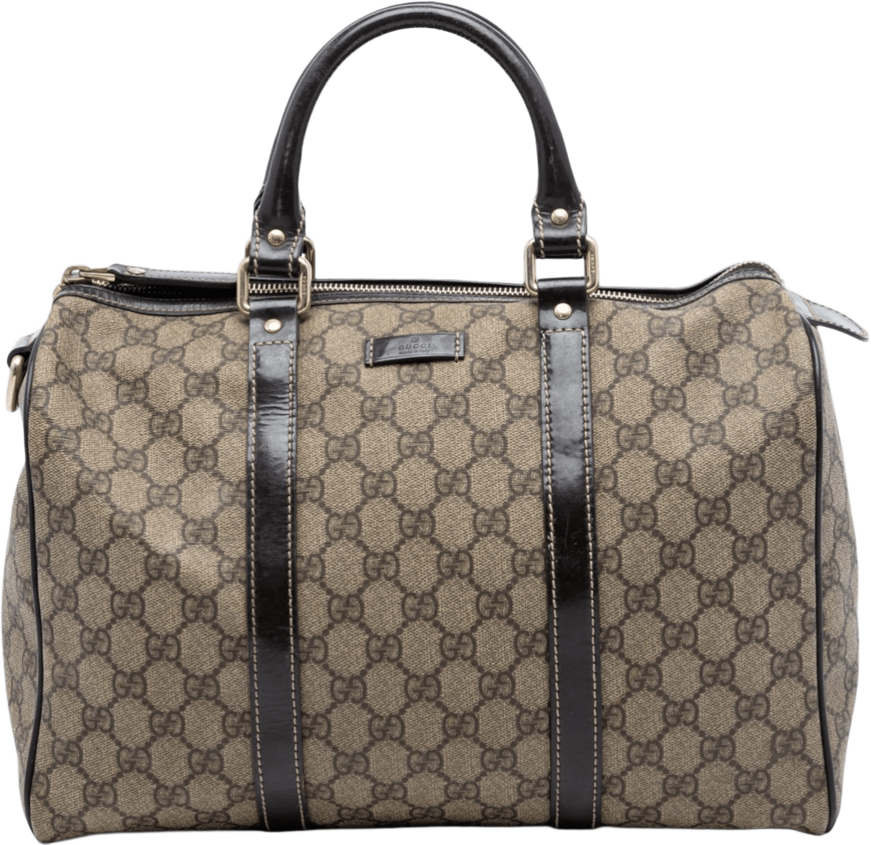 Gucci Medium Gg Supreme Joy Boston Bag, från Luxclusif, i färgen beige.