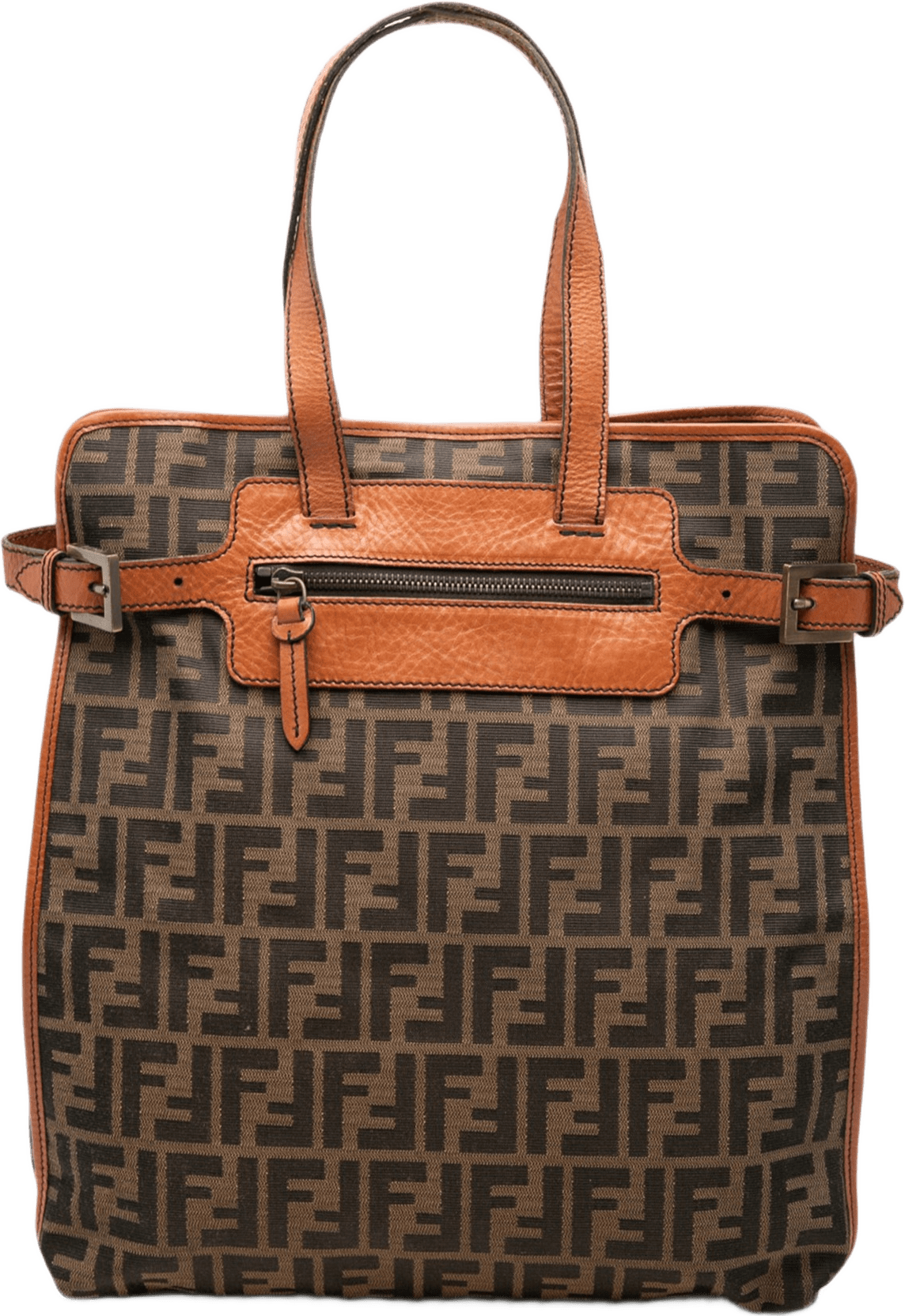 Fendi Zucca Canvas Tote, från Luxclusif, i färgen brun.