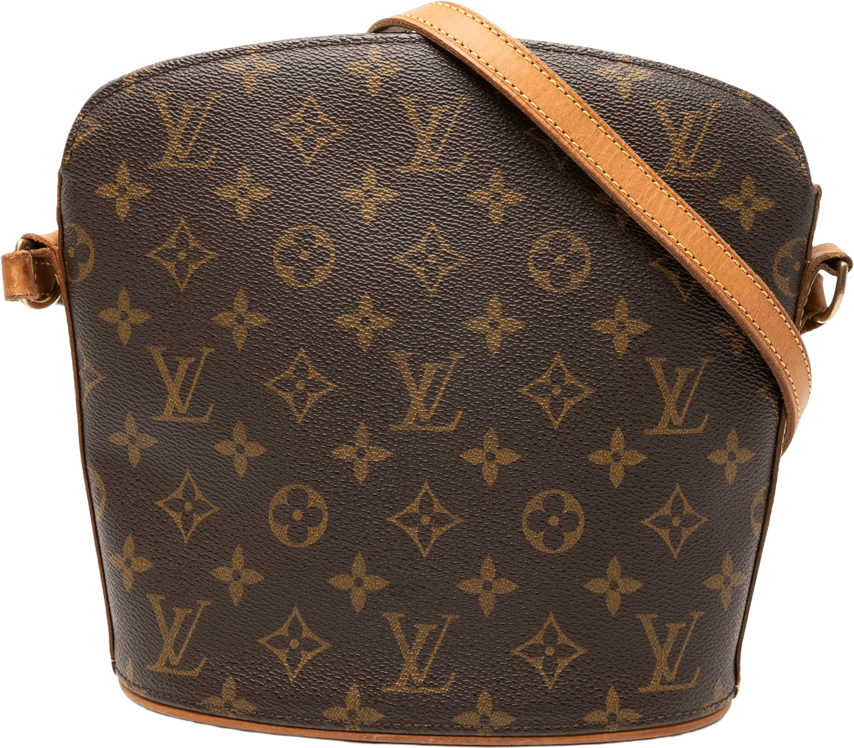 Louis Vuitton Monogram Drouot, från Luxclusif, i färgen brown.