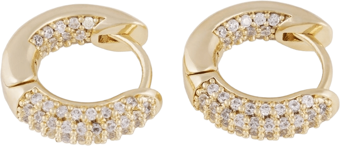 Liz Crystal Ring Ear, från SNÖ of Sweden, i färgen g/clear.