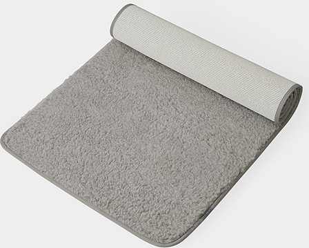 Yogamatta Ull Premium Wool Mat, Silver Grey, 75 X 200 Cm - Yogiraj